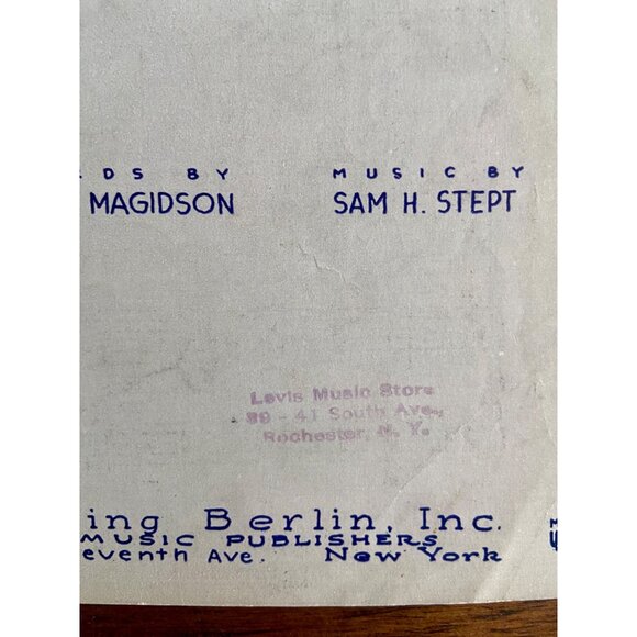 Vintage "Don't You Remember Me" Sheet Music By Sam H. Stept & Herb Magidson - Picture 2 of 4